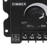 30A LED Dimmer PWM Unicolor Single Channel Adjustable Dimming Controller DC 12V‑24V