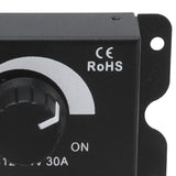 30A LED Dimmer PWM Unicolor Single Channel Adjustable Dimming Controller DC 12V‑24V