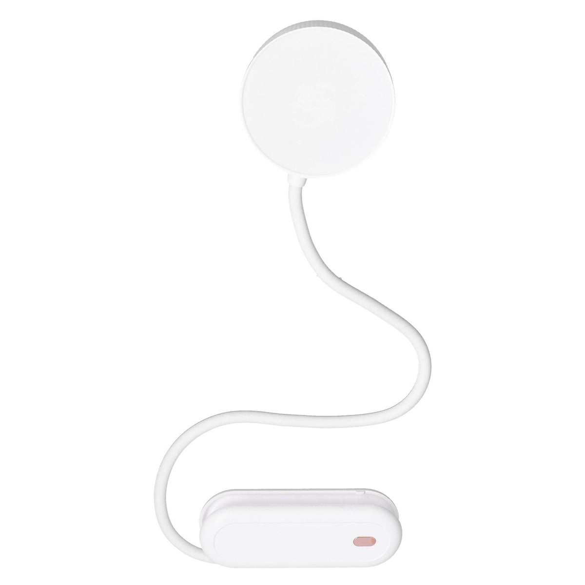 LED Desk Lamp with Gooseneck Night Light 3 Color Stepless Dimming Foldable Eye Protection Lamp USB ChargingWhite