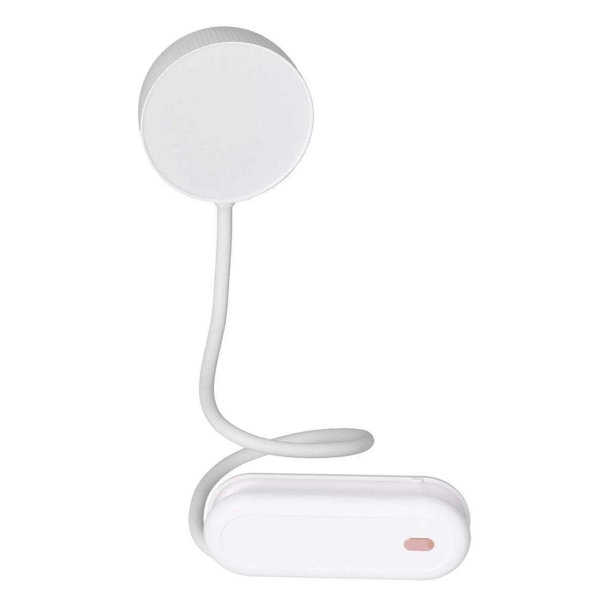 LED Desk Lamp with Gooseneck Night Light 3 Color Stepless Dimming Foldable Eye Protection Lamp USB ChargingWhite