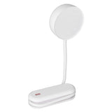 LED Desk Lamp with Gooseneck Night Light 3 Color Stepless Dimming Foldable Eye Protection Lamp USB ChargingWhite - 45-Degree Angle