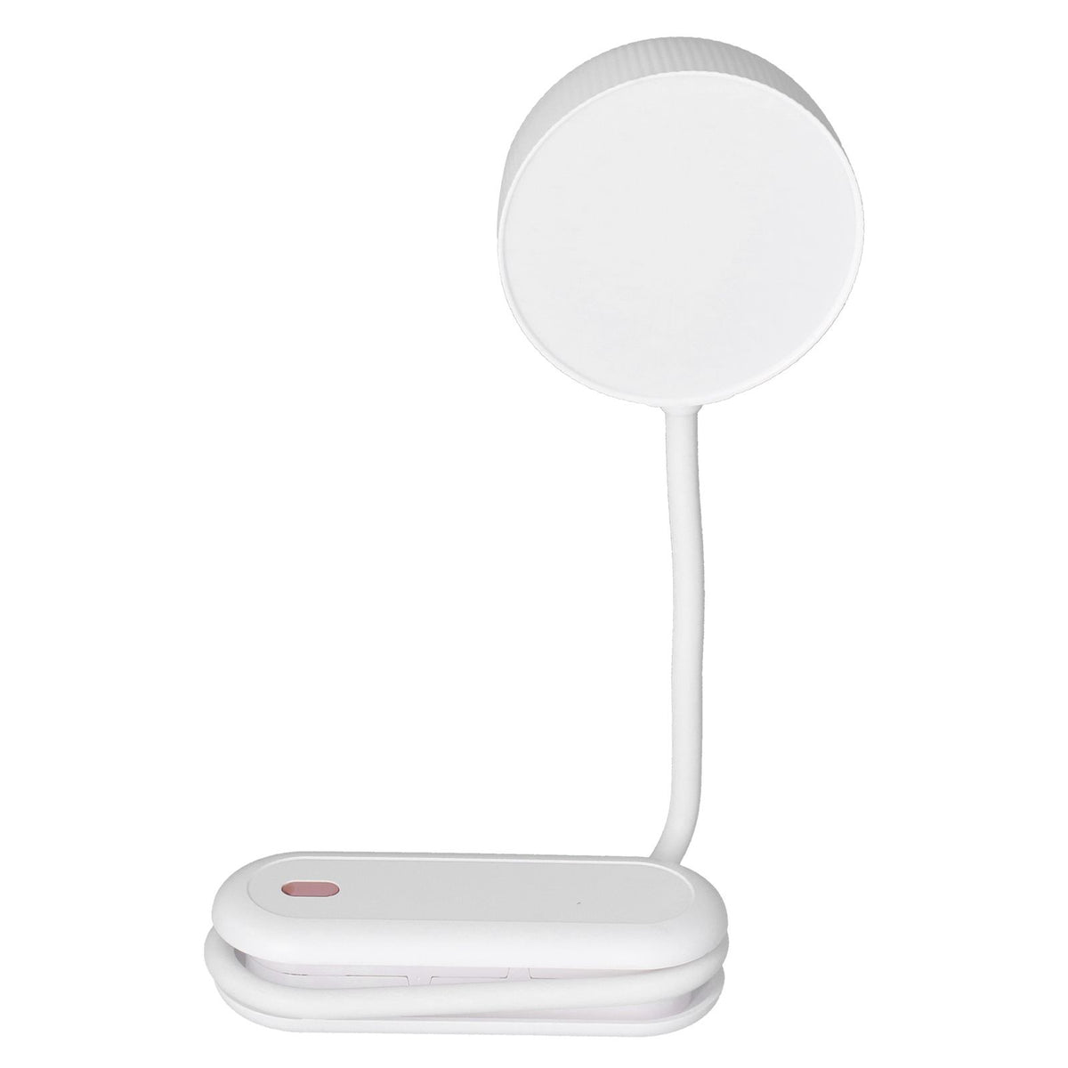 LED Desk Lamp with Gooseneck Night Light 3 Color Stepless Dimming Foldable Eye Protection Lamp USB ChargingWhite