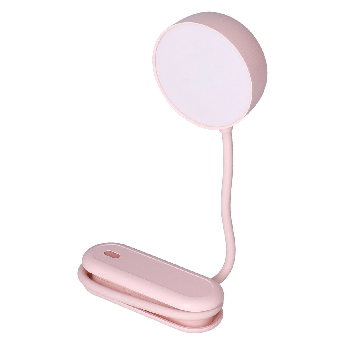 LED Desk Lamp with Gooseneck Night Light 3 Color Stepless Dimming Foldable Eye Protection Lamp USB ChargingPink
