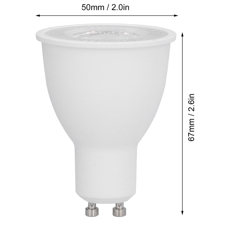 10W GU10 LED Light Bulb 1100LM Spotlight Bulb Home Embedded Lighting for Living Room Exhibition Hall 100‑265VWhite Light