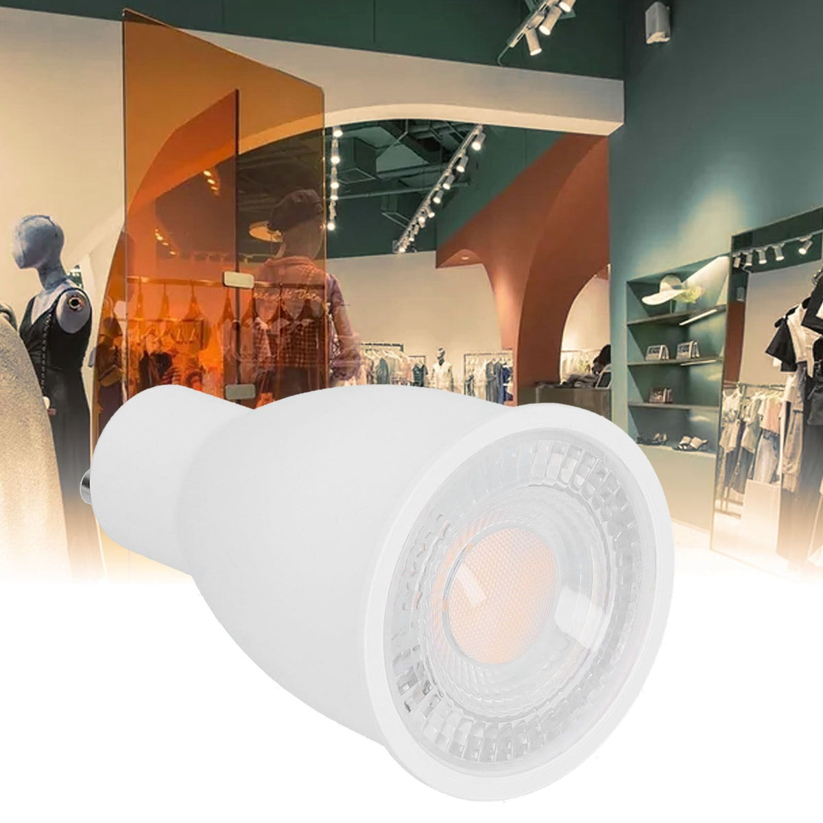 GU10 15W 1650lm LED Spotlight Embedded LED Spot Light Bulb for Home Office 100‑265VWarm Light