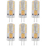 6Pcs LED Bulb Easy Install Light Transmission Uniform Light Output Color Bulb for Party Home 12VWarm White