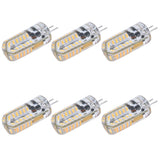 6Pcs LED Bulb Easy Install Light Transmission Uniform Light Output Color Bulb for Party Home 12VWarm White