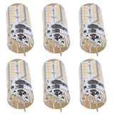 6Pcs LED Bulb Easy Install Light Transmission Uniform Light Output Color Bulb for Party Home 12VWarm White - Top-Down View