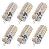 6Pcs LED Bulb Easy Install Light Transmission Uniform Light Output Color Bulb for Party Home 12VWarm White