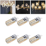 6Pcs LED Bulb Easy Install Light Transmission Uniform Light Output Color Bulb for Party Home 12VWarm White