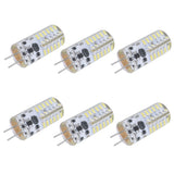 6Pcs LED Bulb Easy Install Light Transmission Uniform Light Output Color Bulb for Party Home 12VPure White - Front View