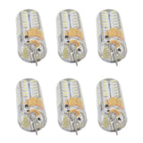 6Pcs LED Bulb Easy Install Light Transmission Uniform Light Output Color Bulb for Party Home 12VPure White - Top-Down View