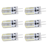 6Pcs LED Bulb Easy Install Light Transmission Uniform Light Output Color Bulb for Party Home 12VPure White - 45-Degree Angle