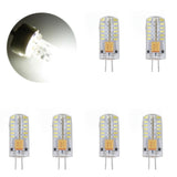6Pcs LED Bulb Easy Install Light Transmission Uniform Light Output Color Bulb for Party Home 12VPure White