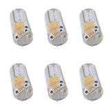 6Pcs LED Bulb Easy Install Light Transmission Uniform Light Output Color Bulb for Party Home 12VRed - Top-Down View
