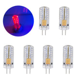 6Pcs LED Bulb Easy Install Light Transmission Uniform Light Output Color Bulb for Party Home 12VRed - Extra Image