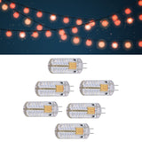 6Pcs LED Bulb Easy Install Light Transmission Uniform Light Output Color Bulb for Party Home 12VRed - Extra Image