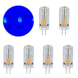 6Pcs LED Bulb Easy Install Light Transmission Uniform Light Output Color Bulb for Party Home 12VBlue
