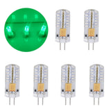 6Pcs LED Bulb Easy Install Light Transmission Uniform Light Output Color Bulb for Party Home 12VGreen