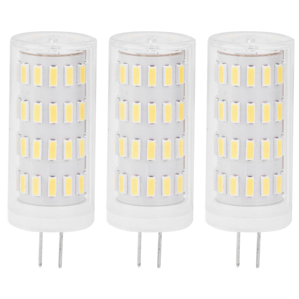 3PCS G4 LED Bulb 5W T3 JC Type Double Pin Base AC DC12‑24V Dimmable Outdoor Landscape BulbWhite Light