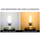 10Pcs G4 8LED Light 2835 Lamp Chips 2W 360 Angle PC Lamp Bulb for Home Office 220VWhite Light - Extra Image