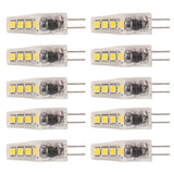 10Pcs G4 8LED Light 2835 Lamp Chips 2W 360 Angle PC Lamp Bulb for Home Office 220VWarm Light - Side View