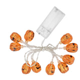 10LED Pumpkin String Lights Battery Operated Halloween Decorative Lamp for Home Yard Festival Party