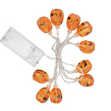 10LED Pumpkin String Lights Battery Operated Halloween Decorative Lamp for Home Yard Festival Party