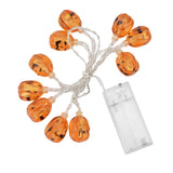 10LED Pumpkin String Lights Battery Operated Halloween Decorative Lamp for Home Yard Festival Party