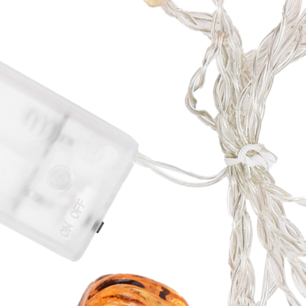 10LED Pumpkin String Lights Battery Operated Halloween Decorative Lamp for Home Yard Festival Party