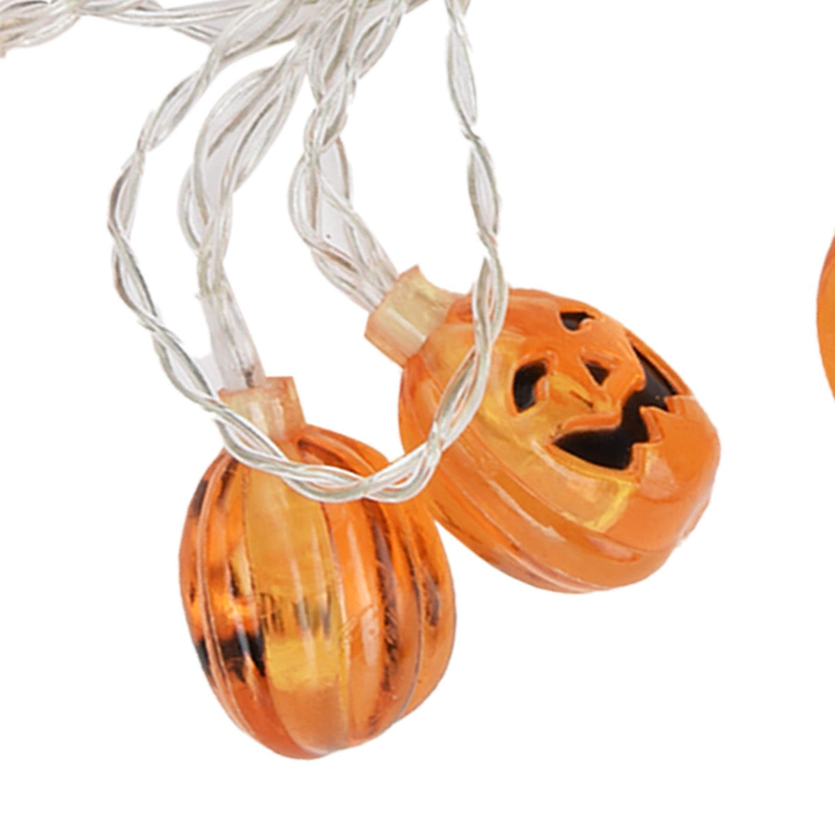 10LED Pumpkin String Lights Battery Operated Halloween Decorative Lamp for Home Yard Festival Party