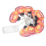 10LED Hollow Pumpkin String Lights Indoor Outdoor Halloween Festival Party Decoration Warm Light
