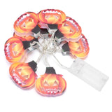 10LED Hollow Pumpkin String Lights Indoor Outdoor Halloween Festival Party Decoration Warm Light