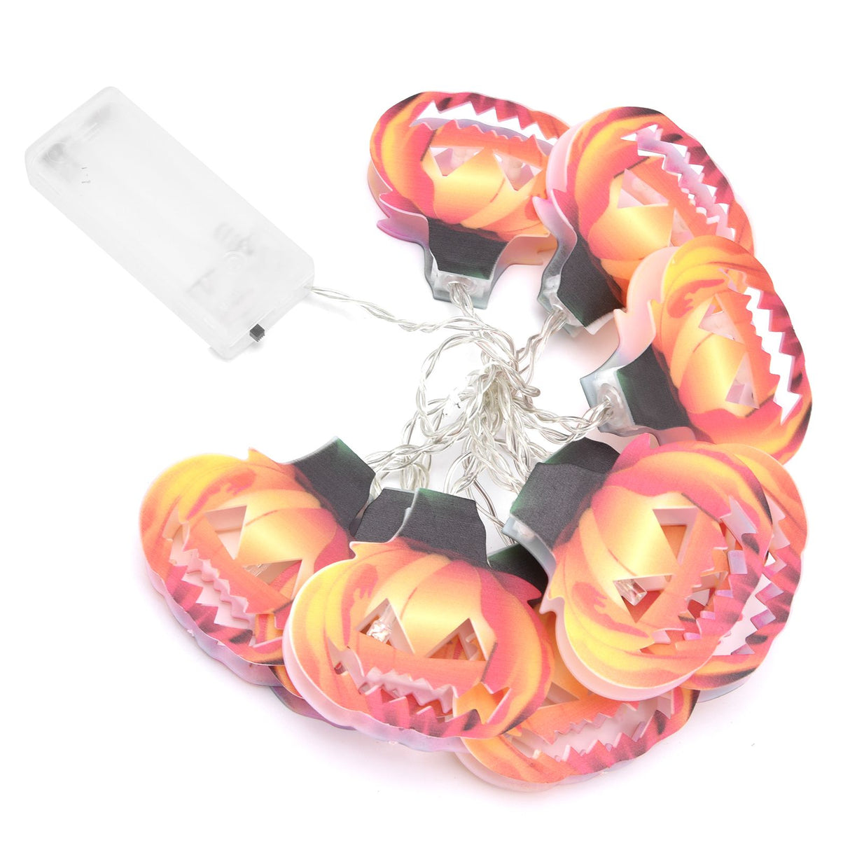 10LED Hollow Pumpkin String Lights Indoor Outdoor Halloween Festival Party Decoration Warm Light