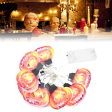10LED Hollow Pumpkin String Lights Indoor Outdoor Halloween Festival Party Decoration Warm Light - Extra Image