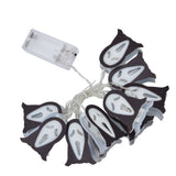 Halloween Ghosts String Lights 10LED String Light for Outdoor Indoor Holiday Decoration Battery Operated
