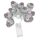 10LED Skull String Lights Halloween String Lights for Festival Party Holiday Decoration Battery Operated