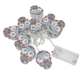 10LED Skull String Lights Halloween String Lights for Festival Party Holiday Decoration Battery Operated