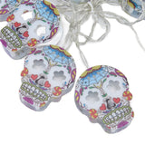 10LED Skull String Lights Halloween String Lights for Festival Party Holiday Decoration Battery Operated