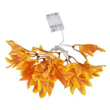 LED Yellow Leaf Light Battery Powered Durable Autumn Maple String Light for Indoor Outdoor Party