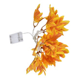 LED Yellow Leaf Light Battery Powered Durable Autumn Maple String Light for Indoor Outdoor Party - Top-Down View