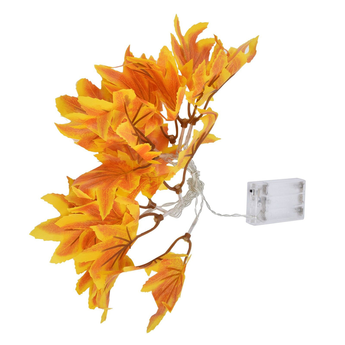 LED Yellow Leaf Light Battery Powered Durable Autumn Maple String Light for Indoor Outdoor Party