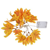 LED Yellow Leaf Light Battery Powered Durable Autumn Maple String Light for Indoor Outdoor Party - Extra Image