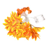 LED String Light Yellow Maple Leaves Pumpkin Grimace Design Ambient Light with 20LEDs for Halloween