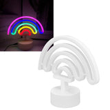 LED Neon Light with Base RGB Colorful Neon Sign Table Lamp Home Bedroom Bar Festive Decoration - Extra Image