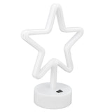 LED Desk Lamp USB Five Pointed Star Warm Light Neon Sign Bedroom Bar Holiday Decoration Light - Front View