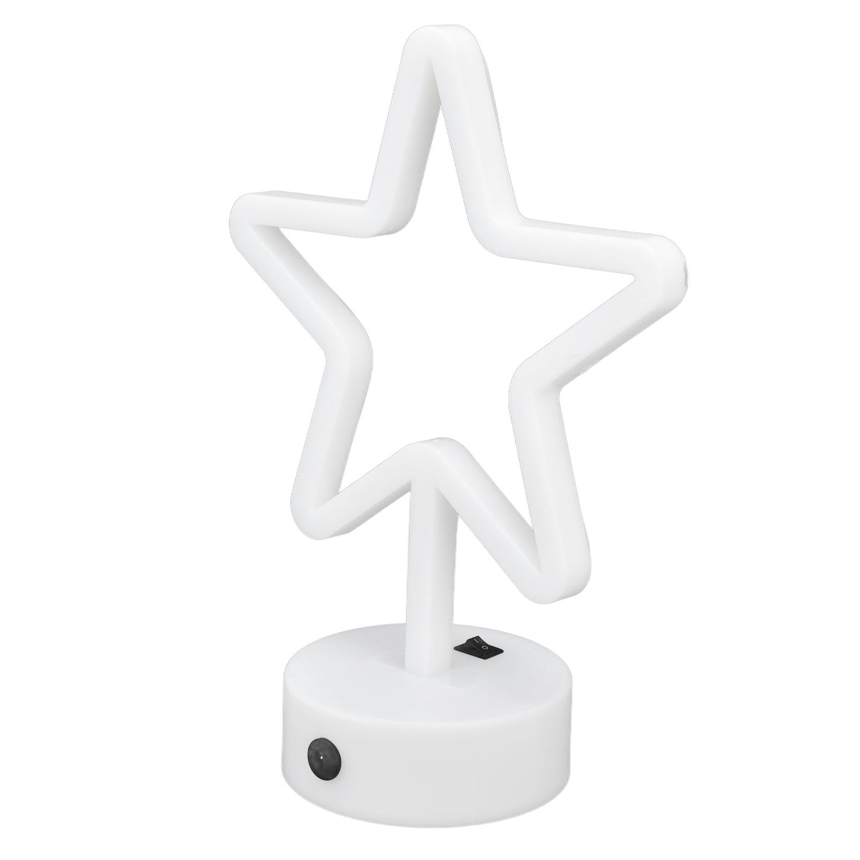 LED Desk Lamp USB Five Pointed Star Warm Light Neon Sign Bedroom Bar Holiday Decoration Light