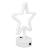 LED Desk Lamp USB Five Pointed Star Warm Light Neon Sign Bedroom Bar Holiday Decoration Light - Top-Down View
