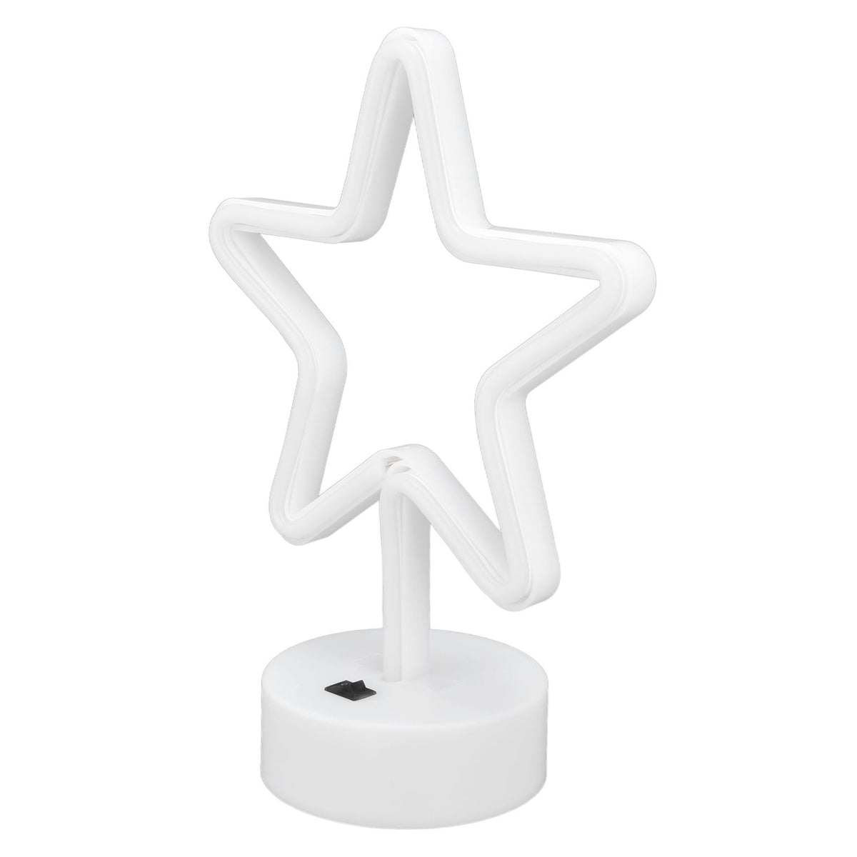 LED Desk Lamp USB Five Pointed Star Warm Light Neon Sign Bedroom Bar Holiday Decoration Light