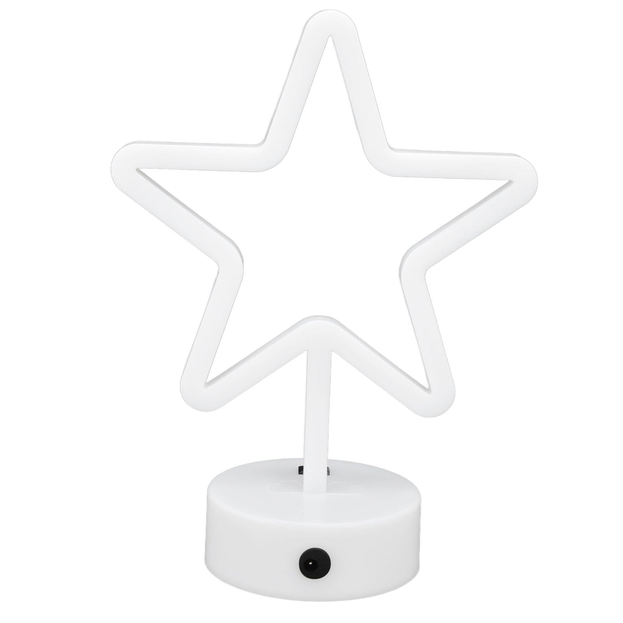 LED Desk Lamp USB Five Pointed Star Warm Light Neon Sign Bedroom Bar Holiday Decoration Light